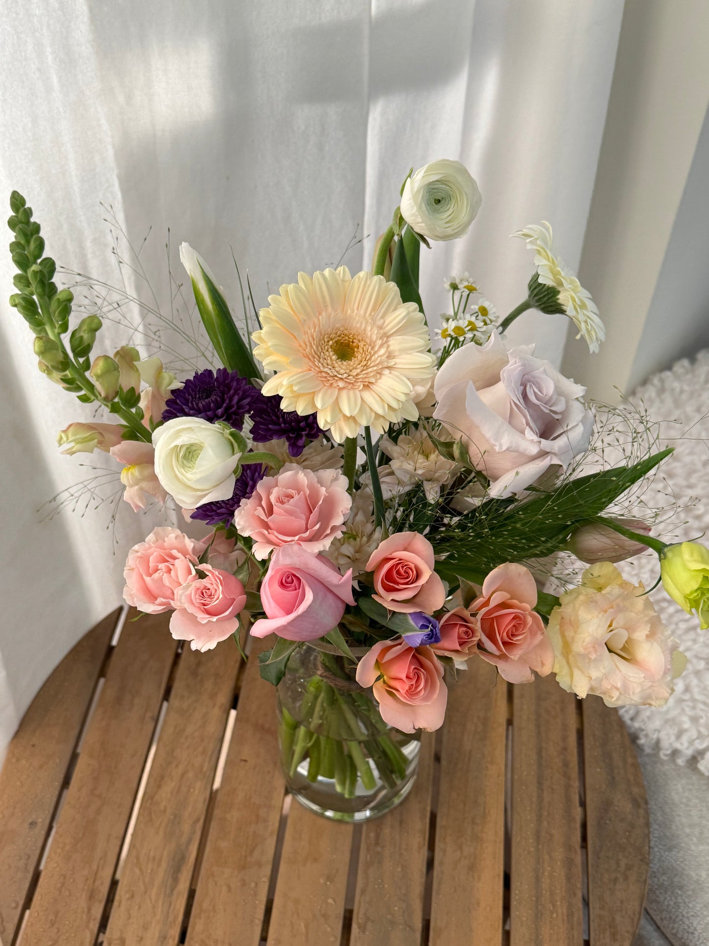 Small Glass Vase Arrangement