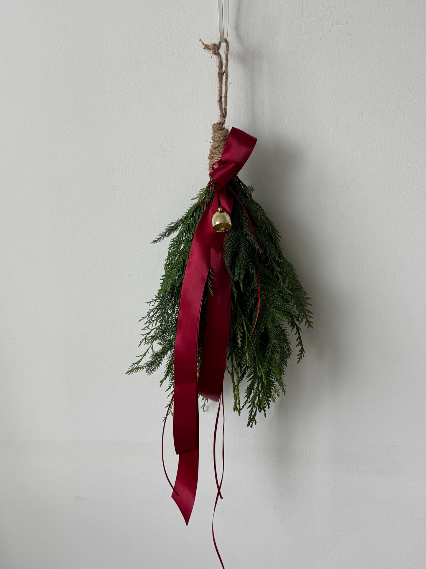 Burgundy Evergreen Swag