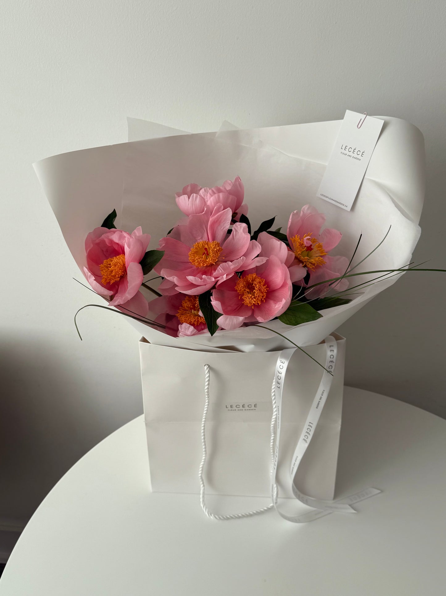 Salmon Peony Bouquet