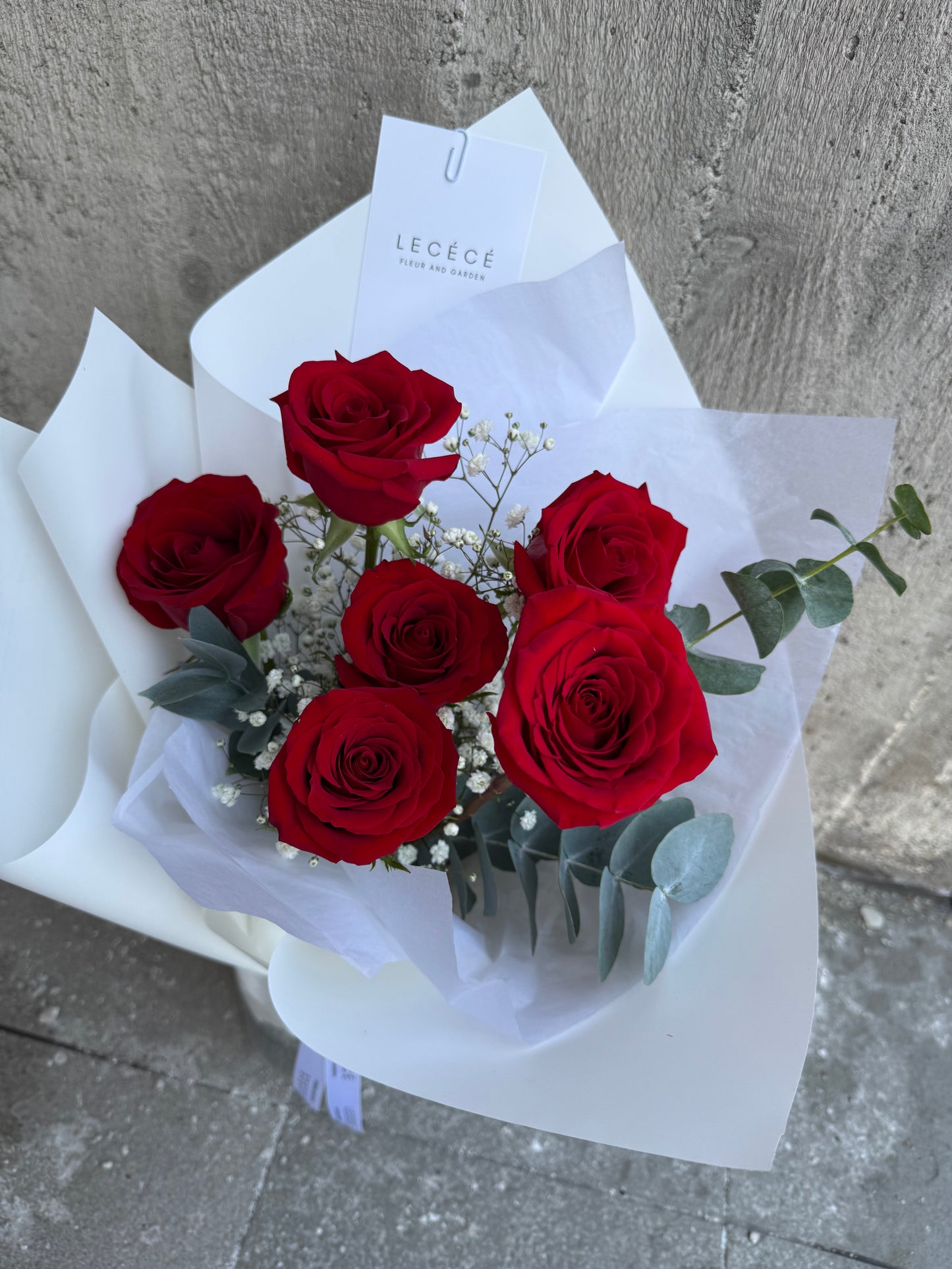 Half Dozen Rose Bouquet