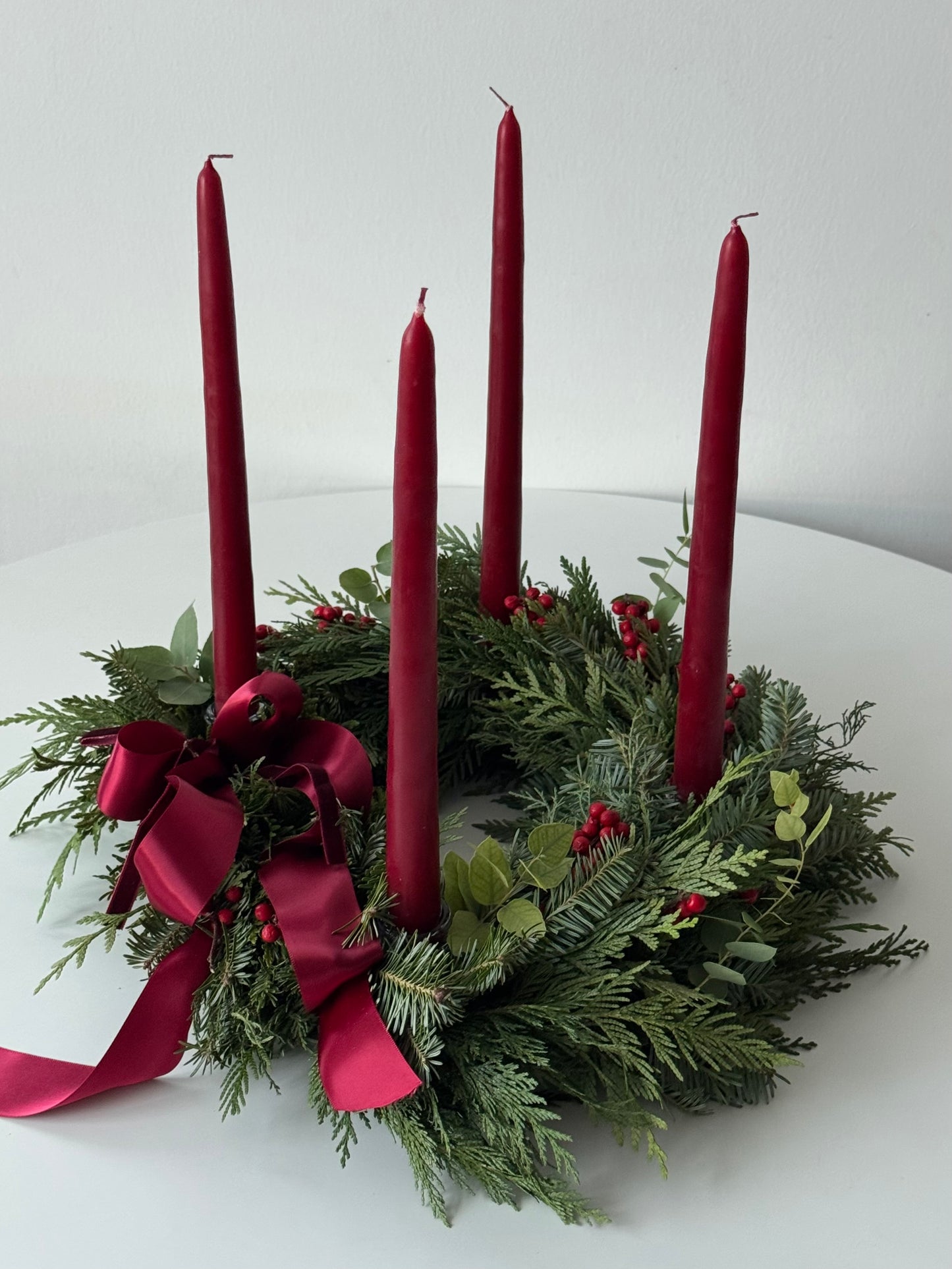 Winter Candle Wreath