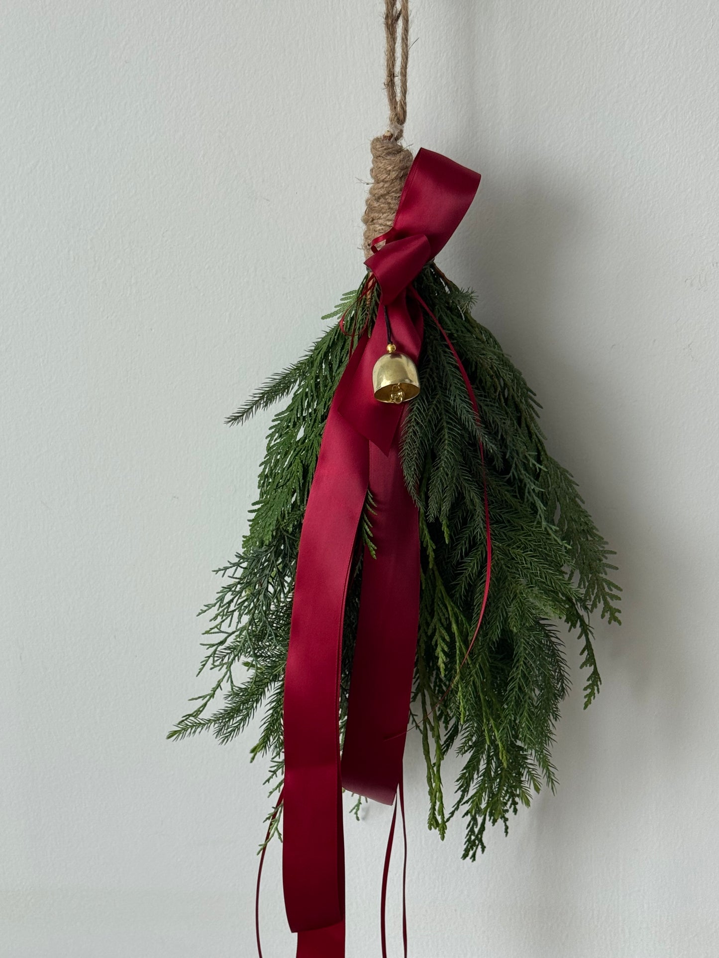 Burgundy Evergreen Swag