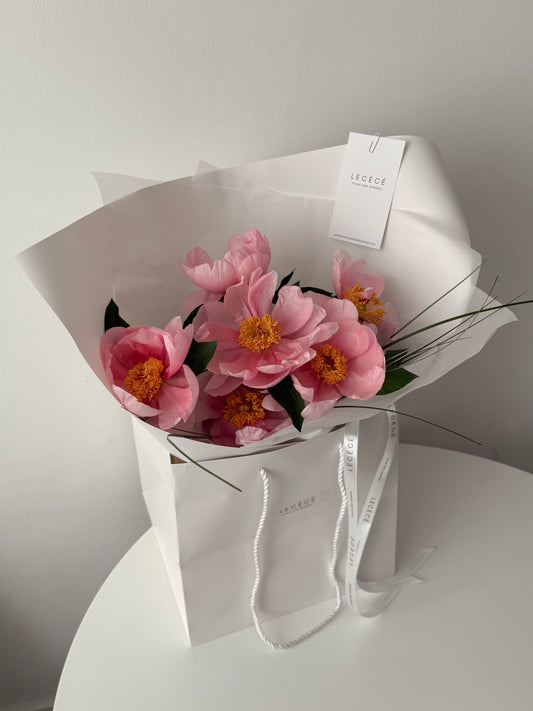 Salmon Peony Bouquet