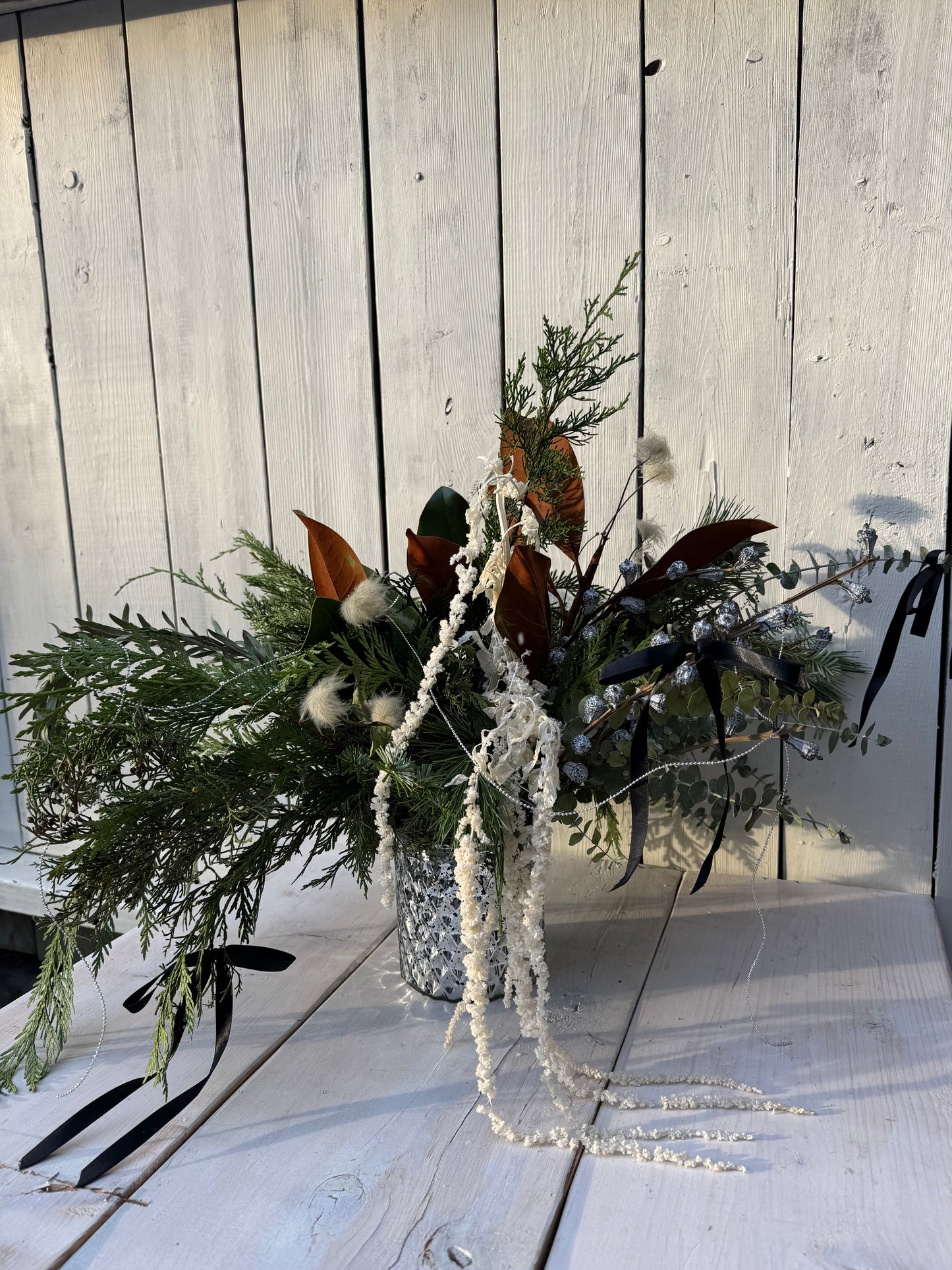 White Winter Centerpiece