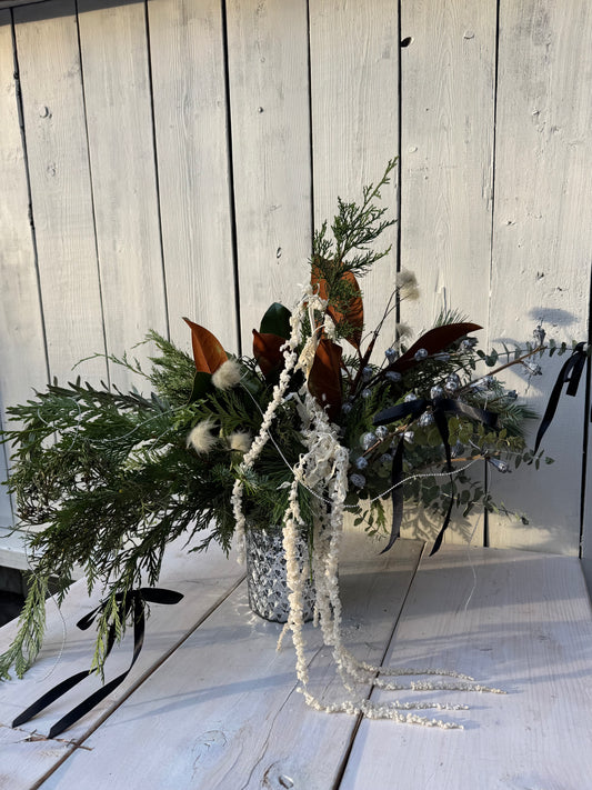 White Winter Centerpiece
