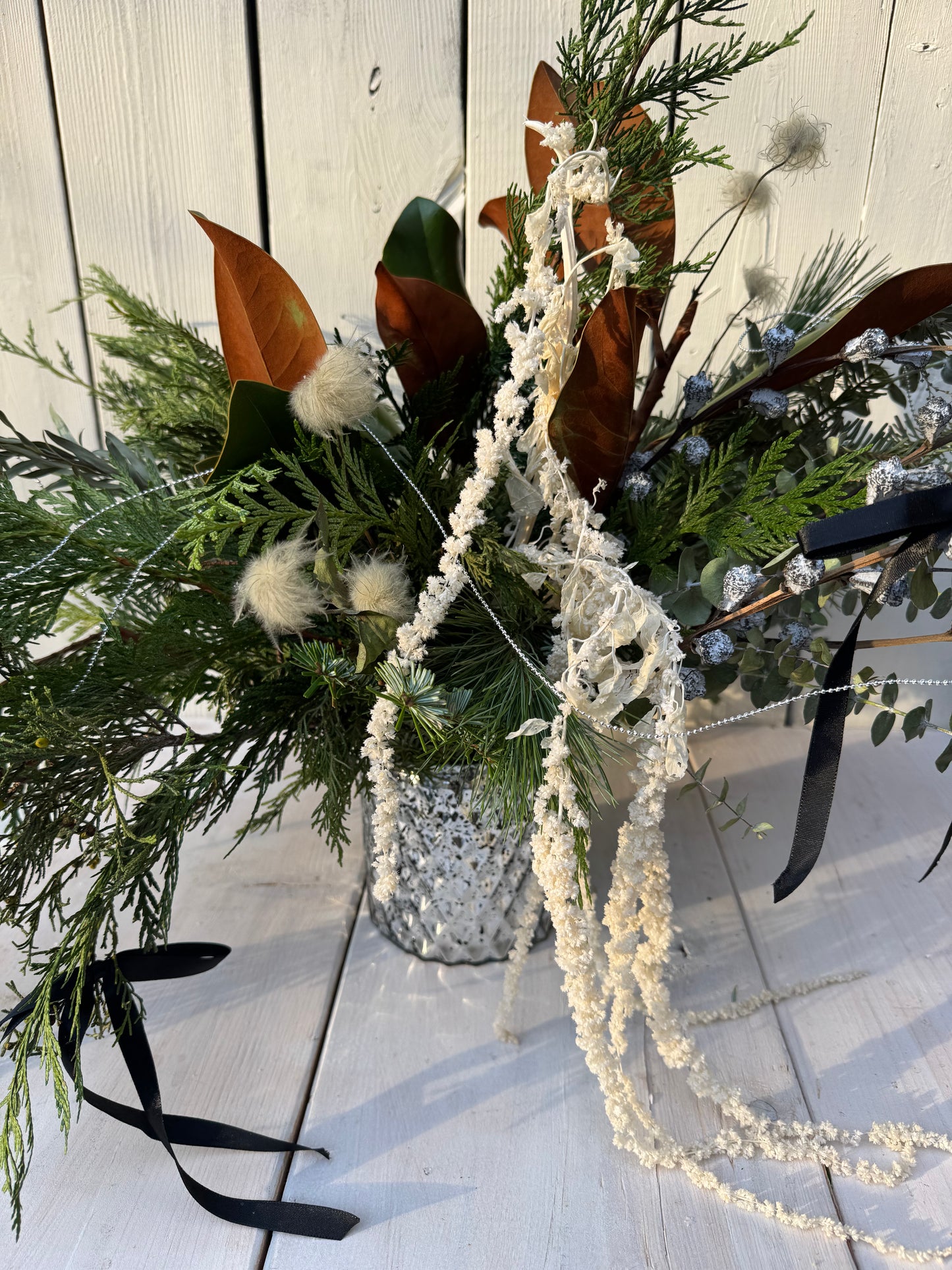 White Winter Centerpiece