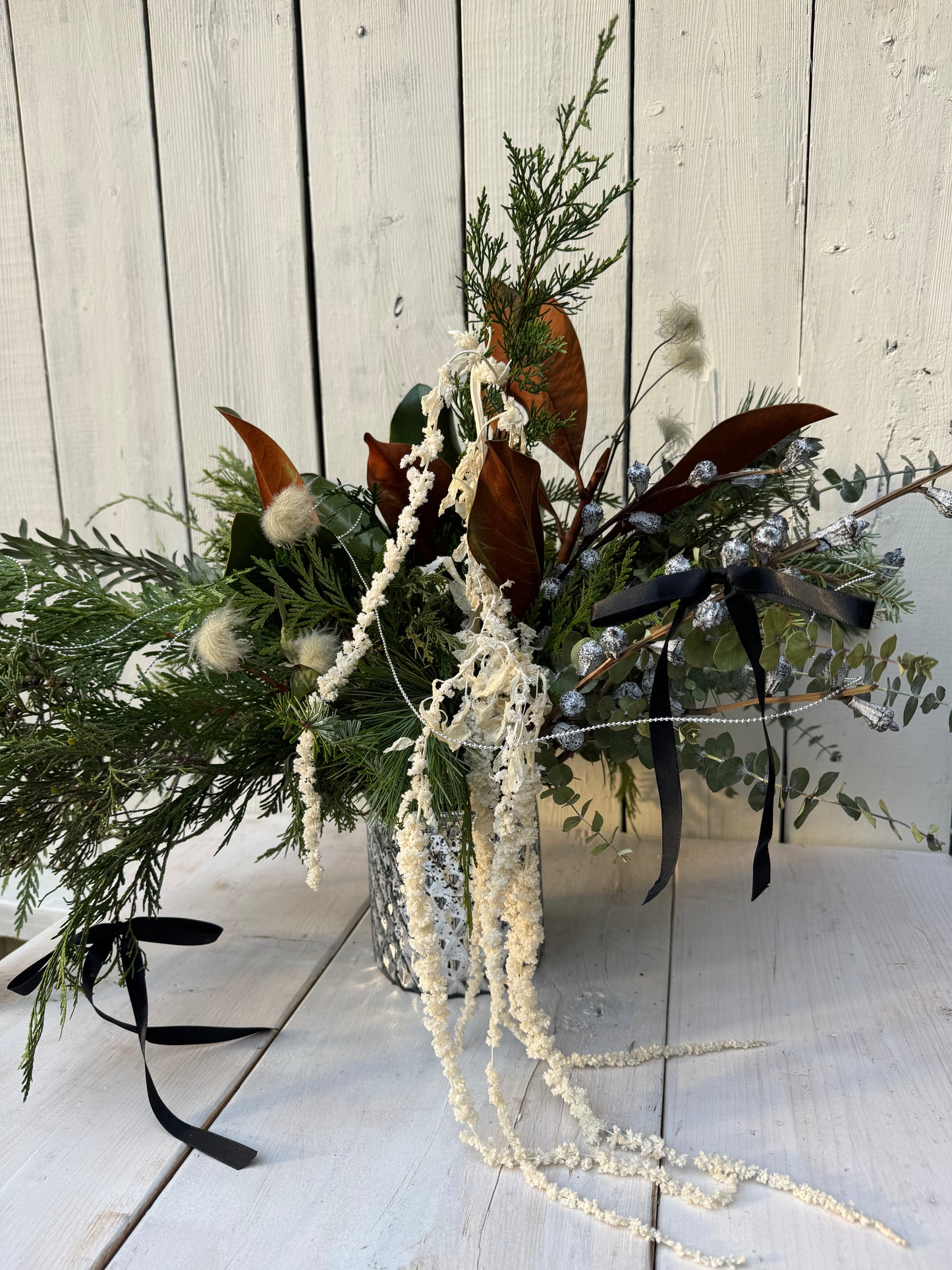 White Winter Centerpiece